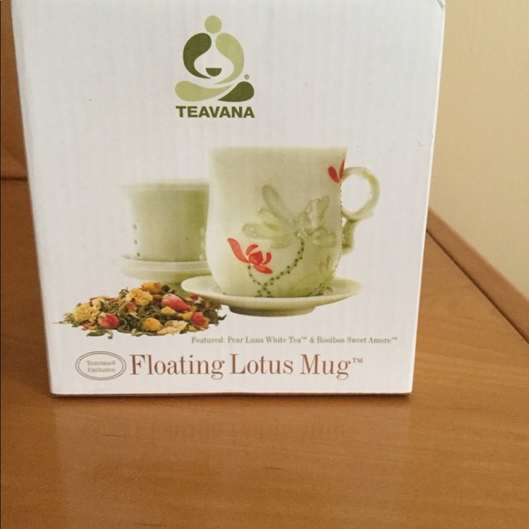 Teavana Other - Teavana float lotus tea mug green floral.10 oz